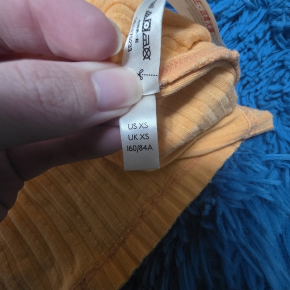 Free People Blissed Out Ribbed Henley Oversized Size XS - Picture 10 of 11